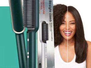 Hqt-909b Electric Professional Hair Straightening Brush