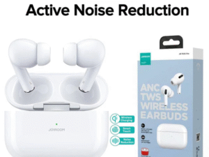 T03s Pro Joyroom Tws Active Noise Cancelling Anc Earbuds With Premium Case – White Earbuds Joyroom